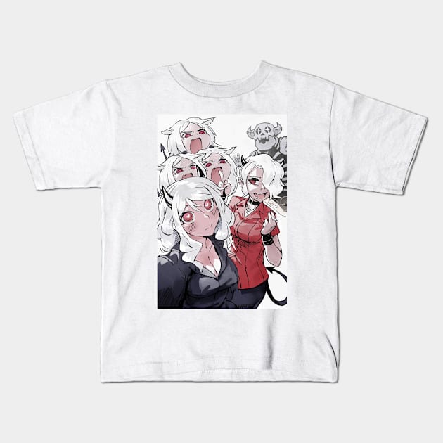 hellfie Kids T-Shirt by harayamanawari